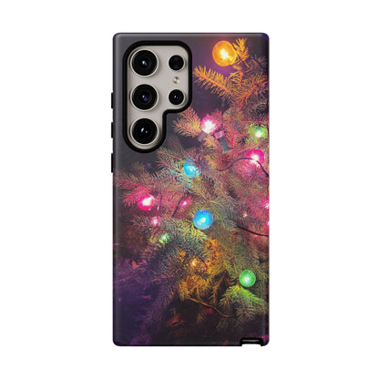 Christmas Tree with Old-Fashioned Lights Phone Case