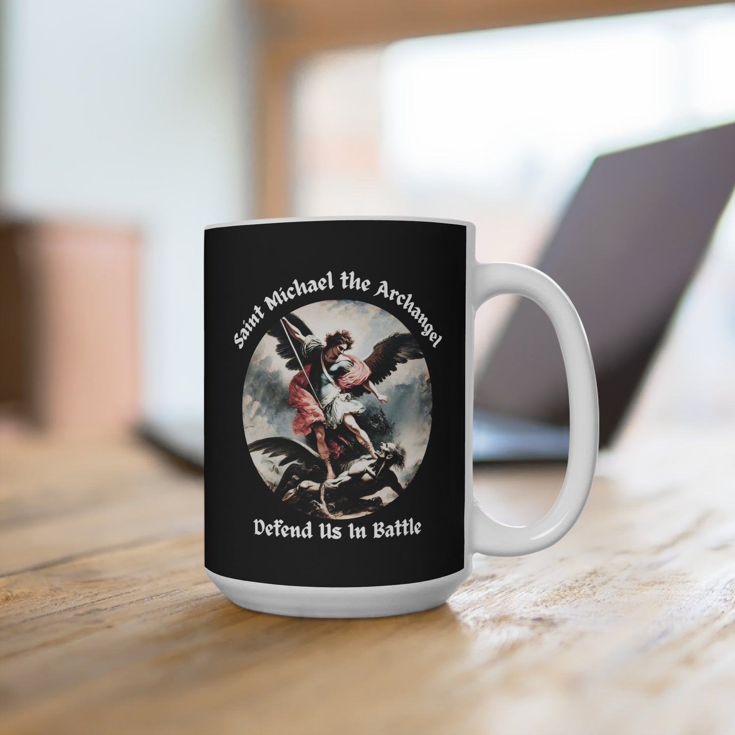 Saint Michael the Archangel Defend Us in Battle Mug