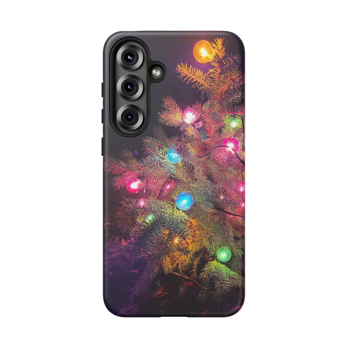 Christmas Tree with Old-Fashioned Lights Phone Case