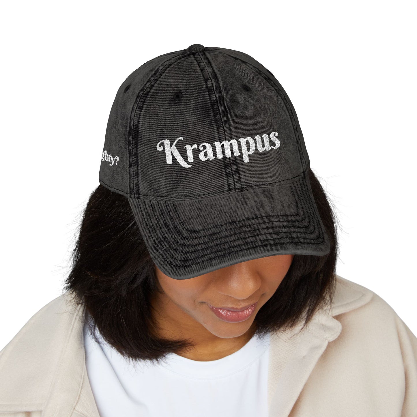 Embroidered Festive Krampus Hat Krampusnacht Cap