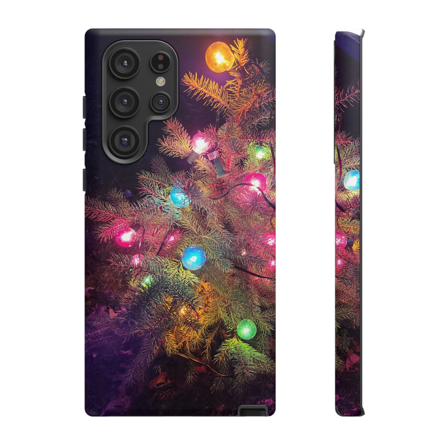 Christmas Tree with Old-Fashioned Lights Phone Case