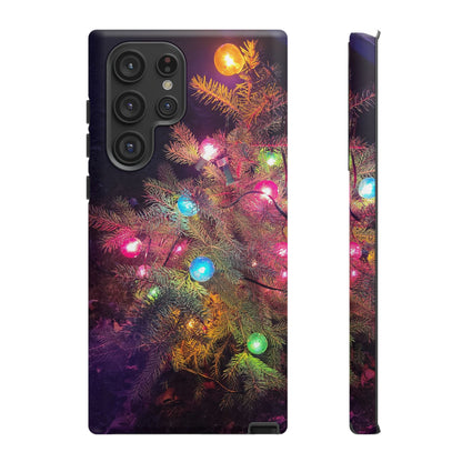 Christmas Tree with Old-Fashioned Lights Phone Case