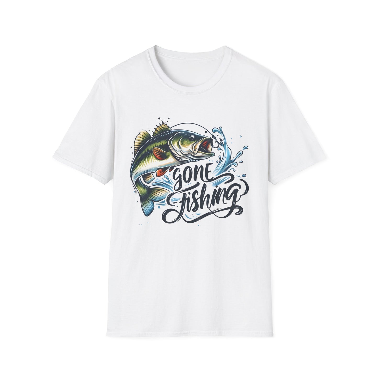 Gone Fishing Unisex Softstyle T-Shirt | Relaxed Fit