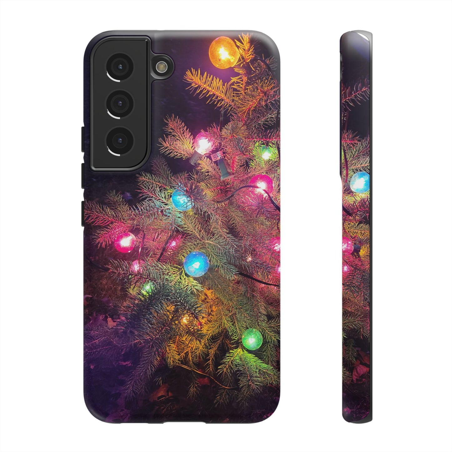 Christmas Tree with Old-Fashioned Lights Phone Case