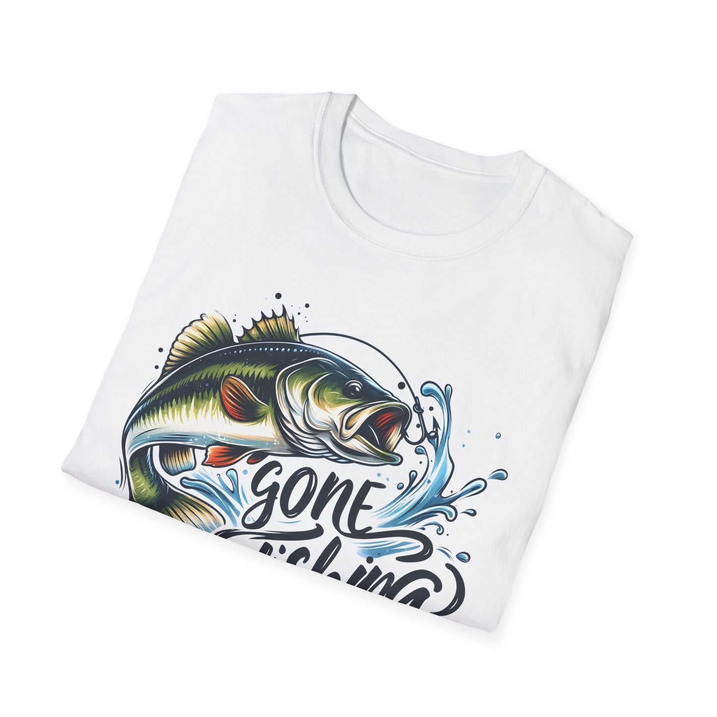 Gone Fishing Unisex Softstyle T-Shirt | Relaxed Fit
