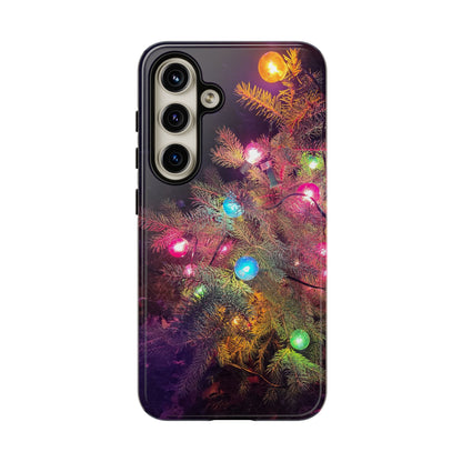 Christmas Tree with Old-Fashioned Lights Phone Case