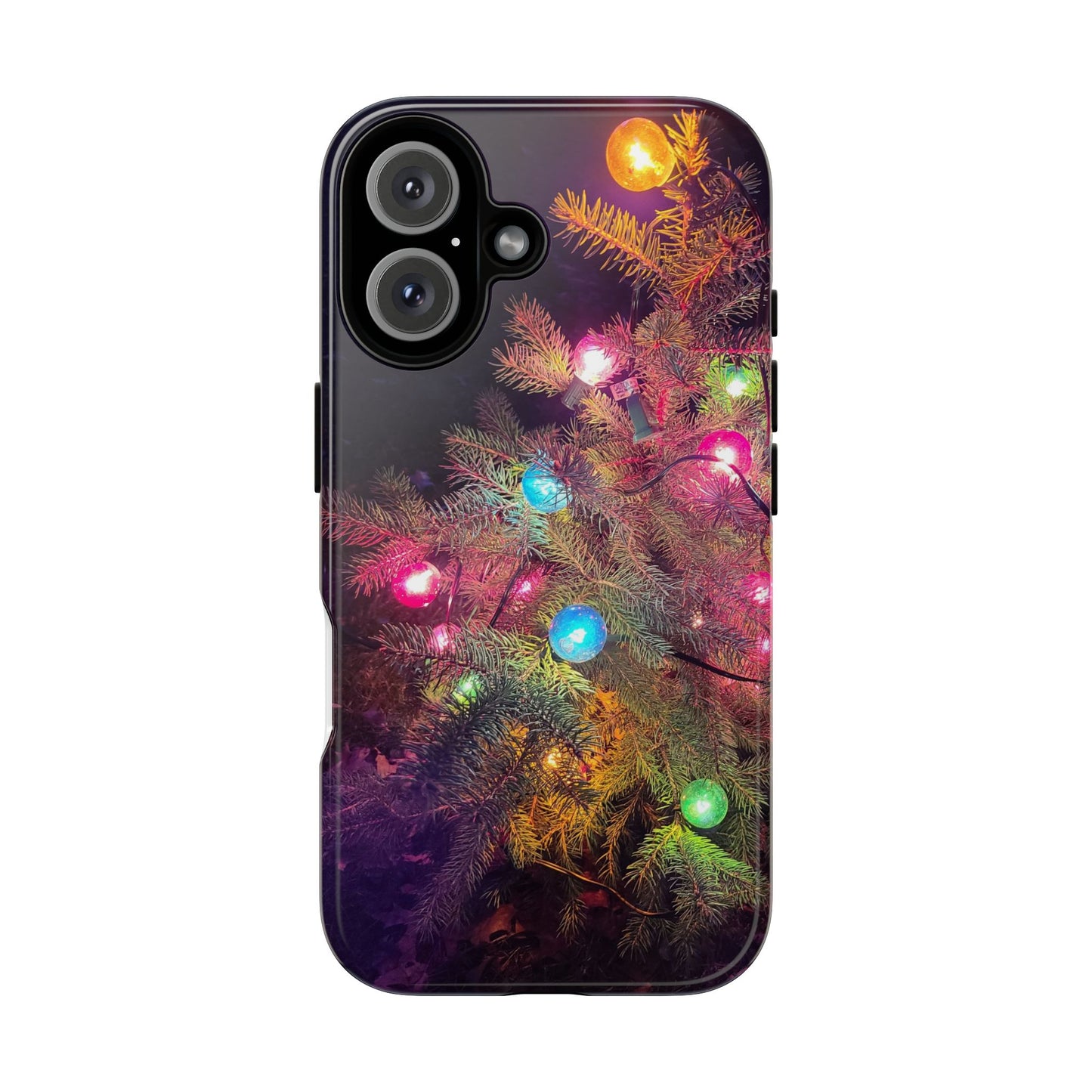 Christmas Tree with Old-Fashioned Lights Phone Case