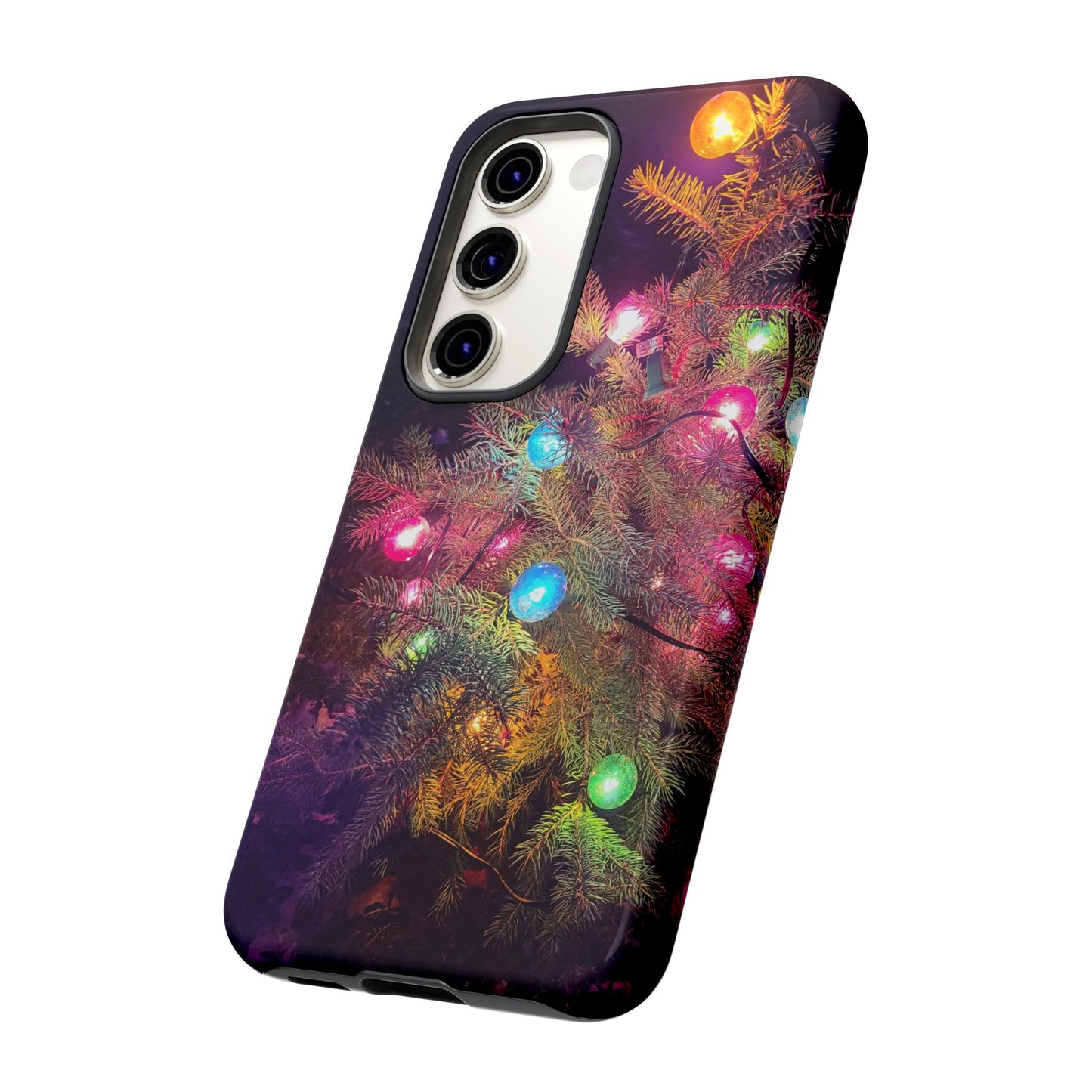 Christmas Tree with Old-Fashioned Lights Phone Case