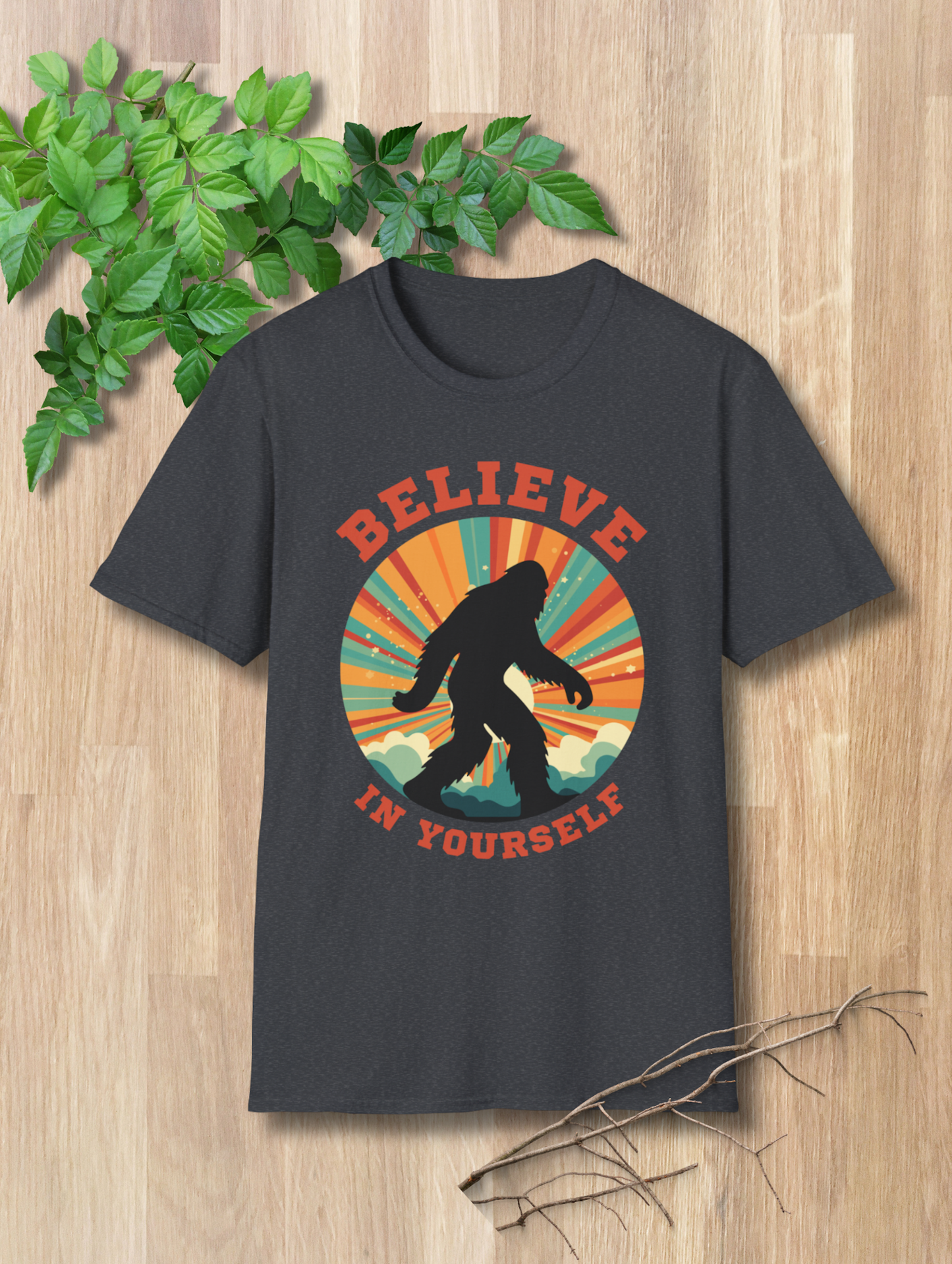 Bigfoot Believe in Yourself Unisex Softstyle T-Shirt