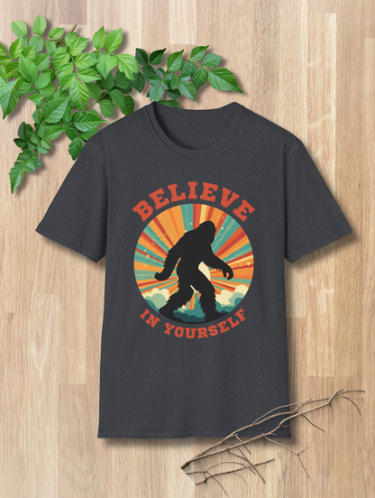 Bigfoot Believe in Yourself Unisex Softstyle T-Shirt
