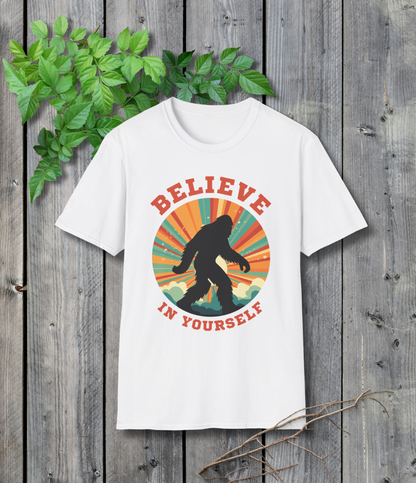 Bigfoot Believe in Yourself Unisex Softstyle T-Shirt