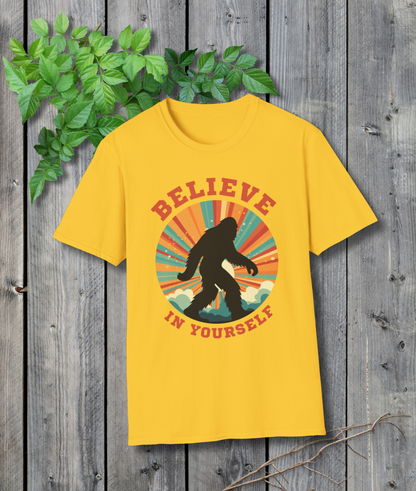 Bigfoot Believe in Yourself Unisex Softstyle T-Shirt