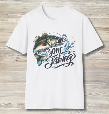 Gone Fishing Unisex Softstyle T-Shirt | Relaxed Fit